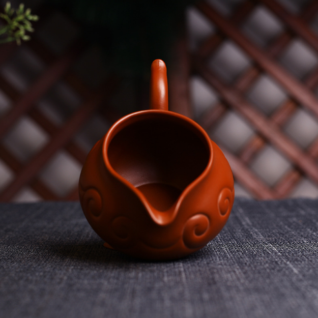 Kung Fu tea set accessories handmade Ruyi fair cup Yixing raw ore purple sand fa
