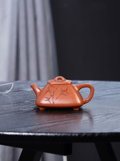 180cc China Yixing handmade purple sand teapot Jiangbaoni Sifang Gongfu teapot-