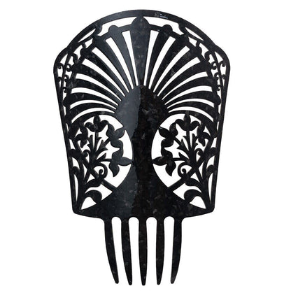 Women Headdress Hair Combs Clips Colorful Acetate Flamenco Accessories 19.5x27cm