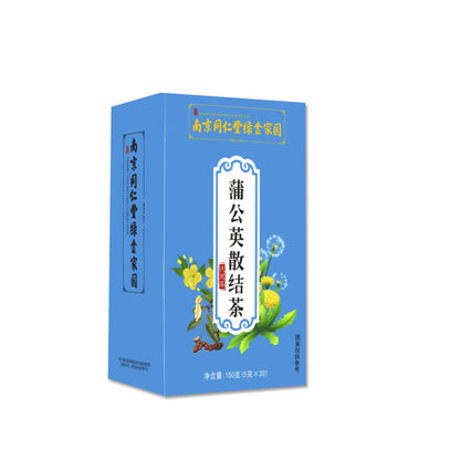 同仁堂绿金家园蒲公英百合茯苓散结茶结节通150g Tongrentang Dandelion Lily Poria Sanjie Tea