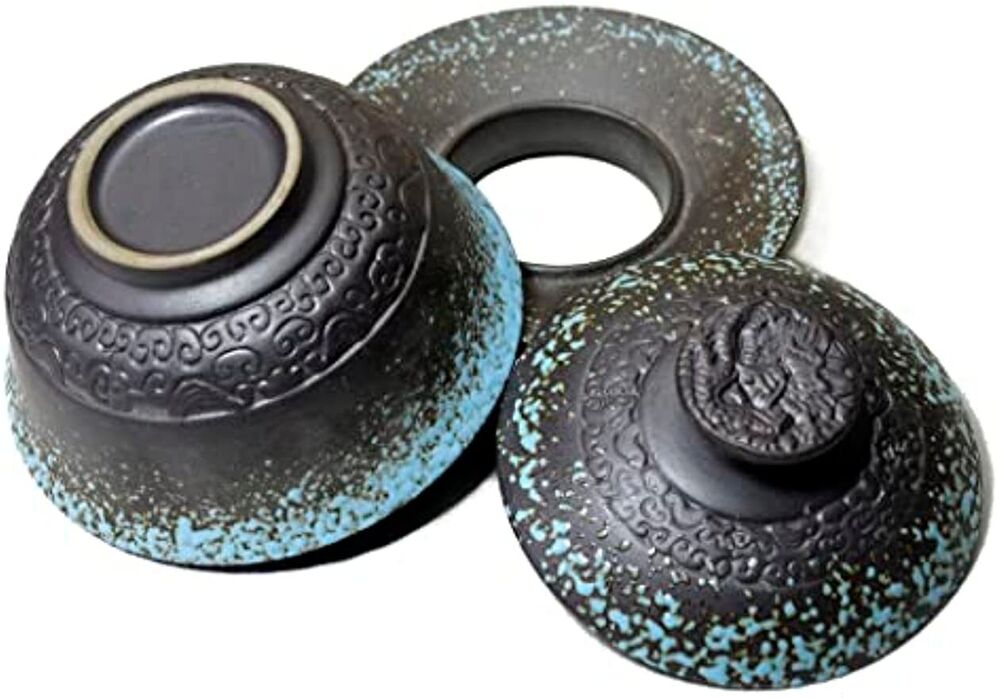Chinese GongfuTea Gift Set Gaiwan Tea Set Teacup Filter with 6 Cups Tea Ceremony