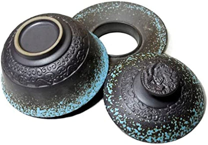 Chinese GongfuTea Gift Set Gaiwan Tea Set Teacup Filter with 6 Cups Tea Ceremony