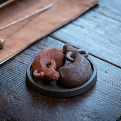 Purple Clay Tea Pets Cattle
