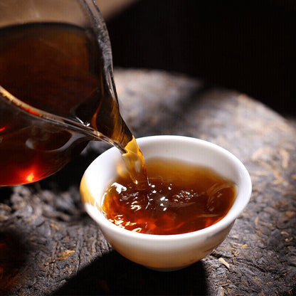 2021 CHINATEA Classic 8571 Yunnan Chi Tse Beeng Cha Pu-erh Tea Cake 357g Ripe