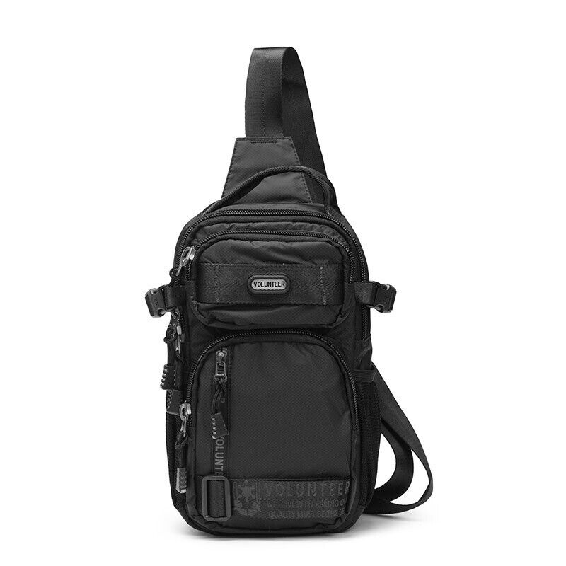 Men's Sling Backpack Oxford cloth Waterproof Crossbody Bag Outdoor Sport Bags