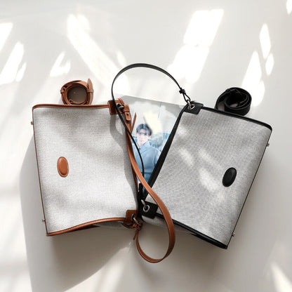 Canvas Shoulder Bag Handbag Purse Fashion Tote Satchel Crossbody Messenger Work