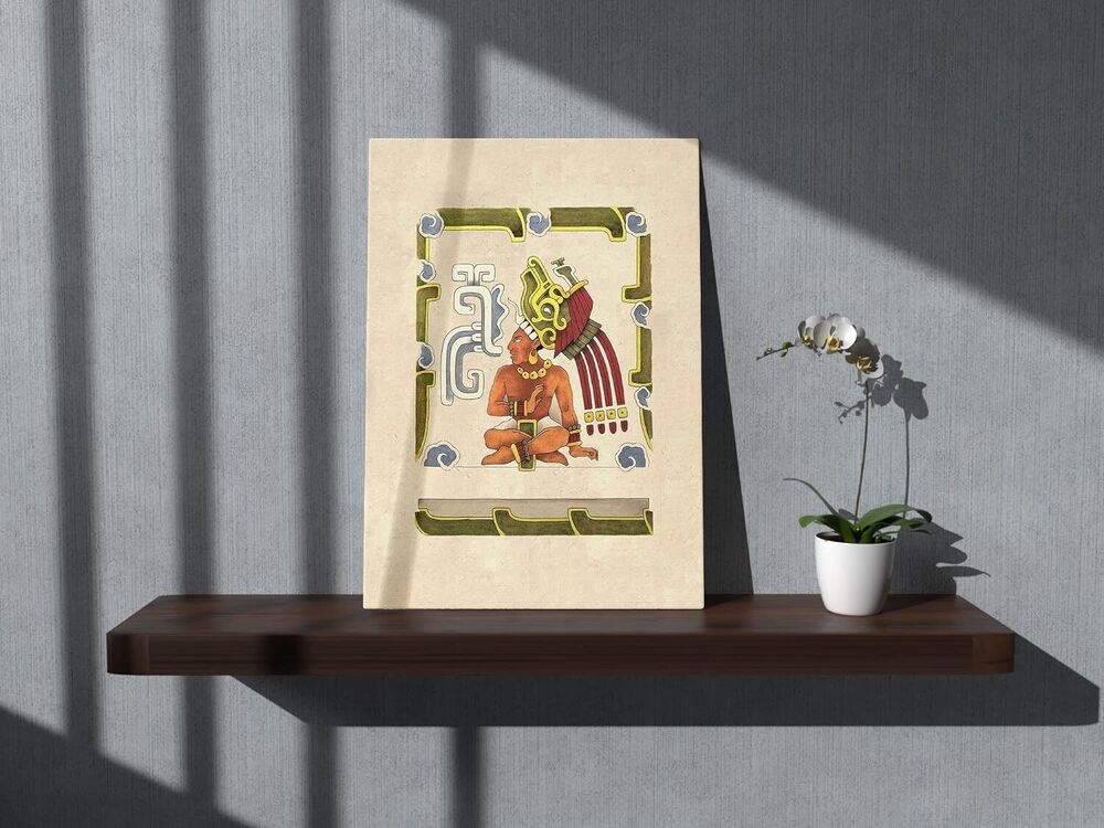 Maya Aztec Mythology Wall Art Canvas Farmhouse Home Office Decoration Gift 11x14