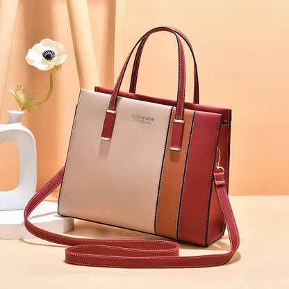 Women's Boston Bag Leather Crossbody Shoulder Bag Satchel Tote Handbags