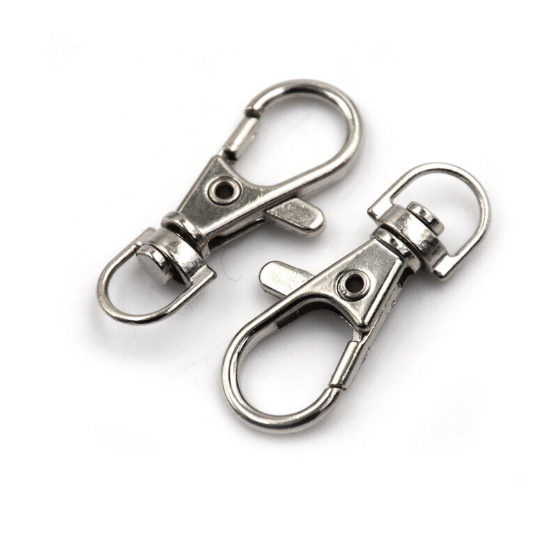 10pcs Lobster Clasp Swivel Trigger Clip Snap Hook Bag Car Key-Rings Keychain..X