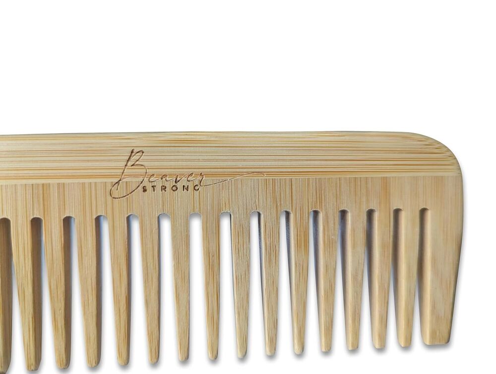 Wooden Hair Brush and Comb Set Natural Stylish Eco-Friendly Design Gift Set of 2