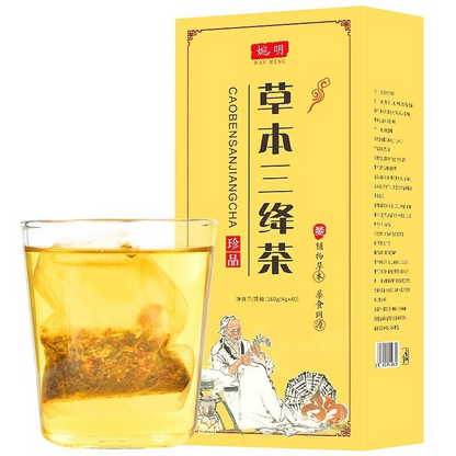 160g Herbs Three Jiangtea Corn Beard Mulberry Kudzu Willow Three Descending Tea