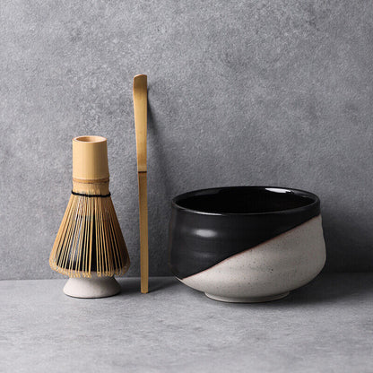 Ceramic Matcha Sets with Bamboo Whisk Chinese Tea Ceremony Set
