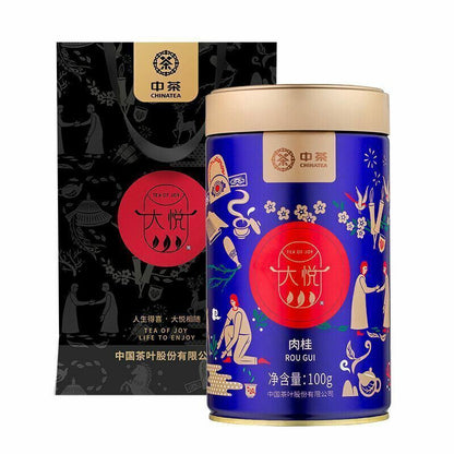 Chinese Tea ZhongCha RouGui Onlong Tea 大悦系列乌龙茶肉桂 岩茶散茶罐装 中粮茶叶 【中茶 大悦系列肉桂 100g/罐】