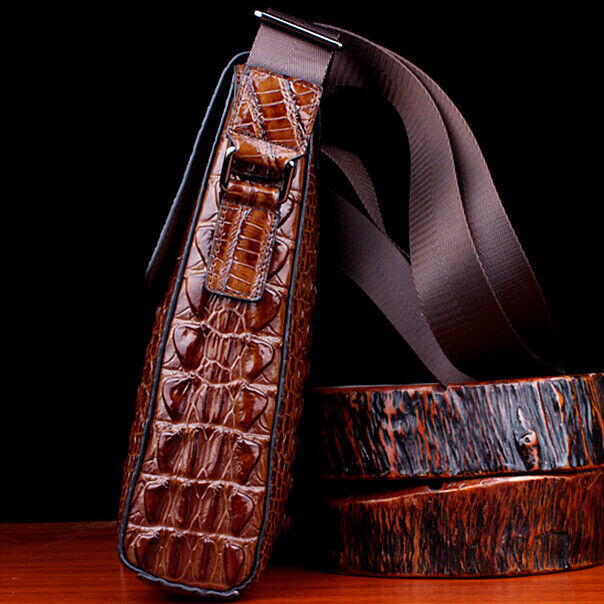 Alligator Crocodile Skin Shoulder Messenger bags, Men's Luxury Bag
