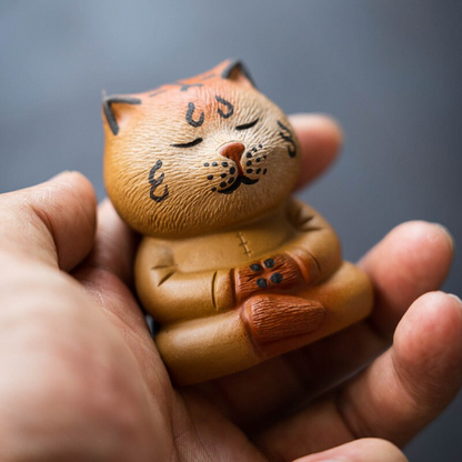 Purple Sand Teapet Meditate Tiger Tea Table Decoration
