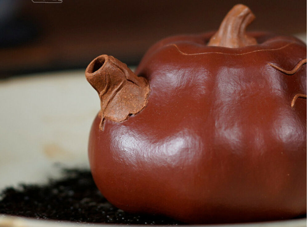 150cc chinese Yixing Handmade Zisha teapot Duan Ni Pumpkin Gongfu Hu Tea Pot