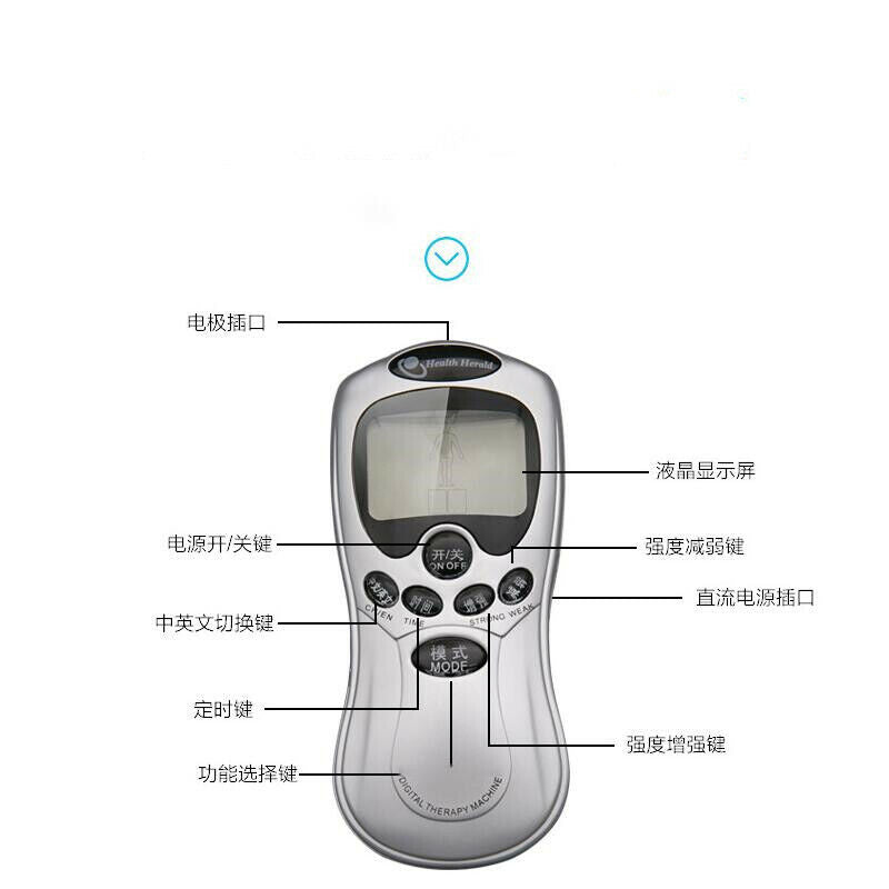 Pulse Body Slimming Apparatus Acupuncture Electric Therapy Massager Machine Gift