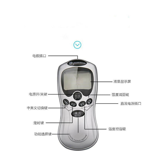 Pulse Body Slimming Apparatus Acupuncture Electric Therapy Massager Machine Gift