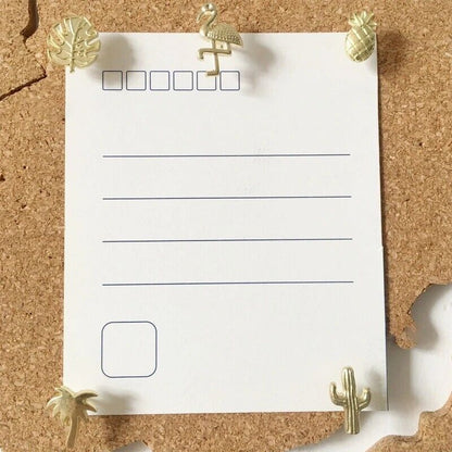 Decorative Thumb Tack 30Pcs Golden Exquisite Message Board Pushpins Kit With Box
