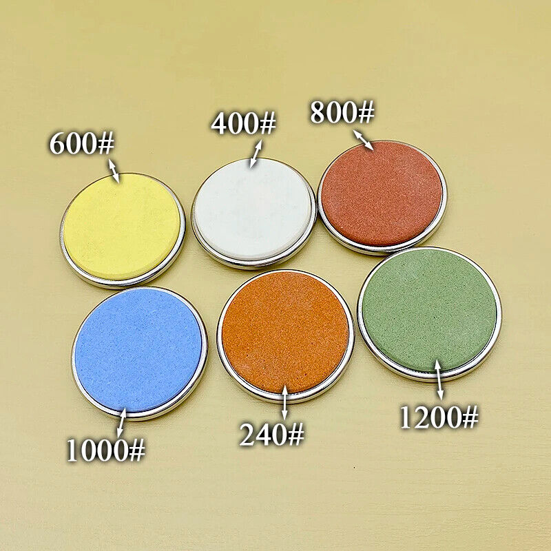 Magnetic Knife Holder Ceramic 240~1200 Grit Whetstone Sharpener Disc Accessories