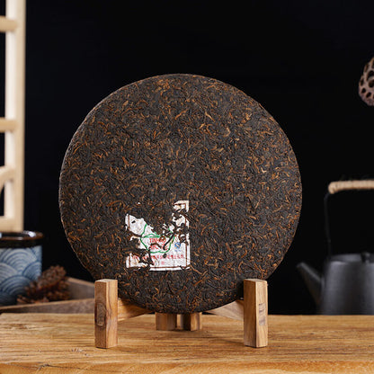 2007 Lincang Yinhao YUNNAN CHITSU PINGCHA Yuancha Gongting Puer Tea Ripe 400g