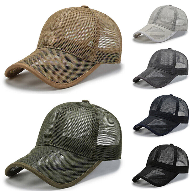 Trucker Cap Mesh Caps Snapback Hat Fishing Hat Full Hollow Outdoor Summer Caps