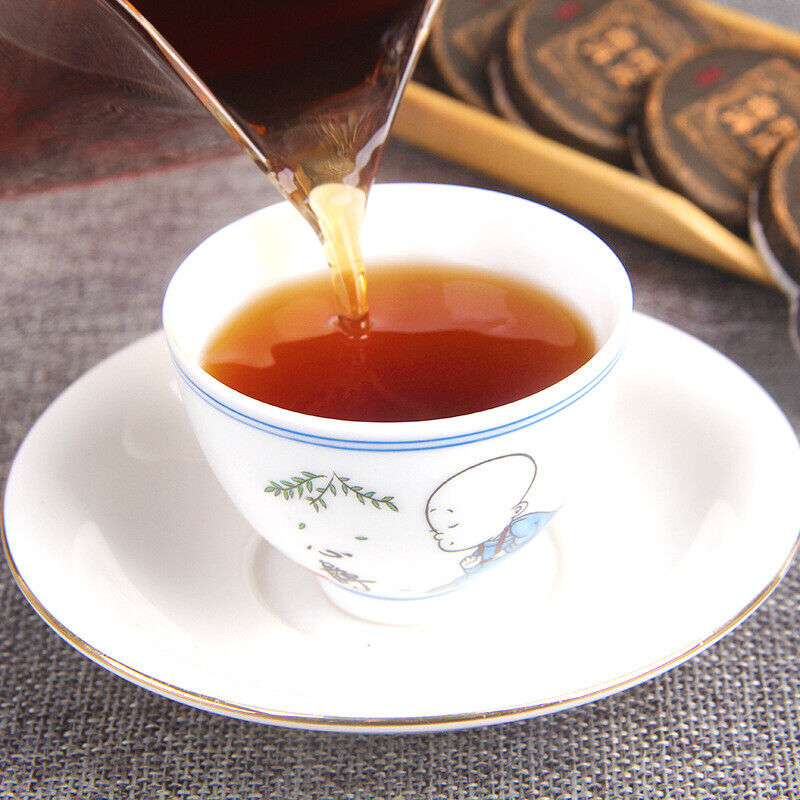 500g Yunnan Chenpi Pu'er Tea Cake Citrus Ripe Tea Black Tea Small Jade Cake