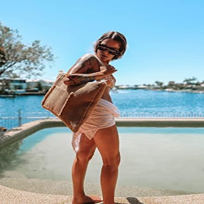 earthy co collective Beach Bag for women - XLarge beach bag X-Large