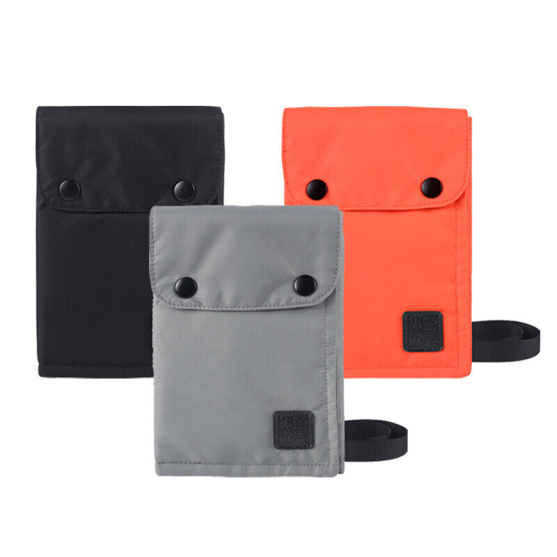 Travel Neck Hanging Passport Bag Pouch Wallet with RFID Blocking Card Holder