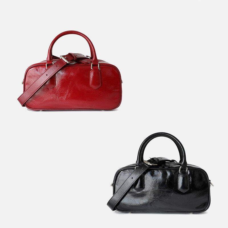 S/M Real Leather Tote Purse Clutch Handbag Fashion Boston Shoulder Bag Crossbody