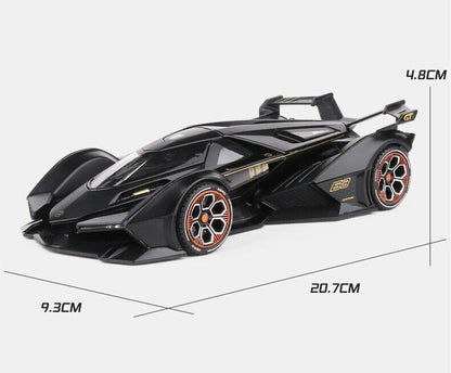 1:24 Lamborghini V12 Vision VGT Diecast Mode Car Vehicle Sound Light Kids Gifts