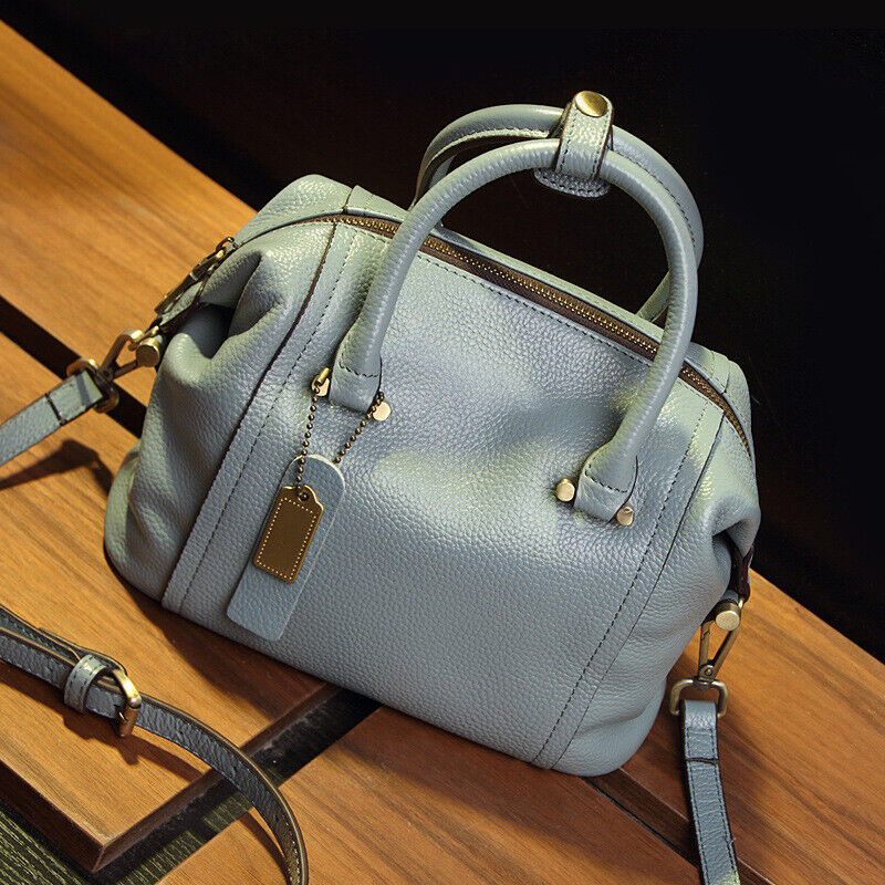 Genuine Leather Women's Boston Bag Crossbody Shoulder Bag Satchel Tote Handbags