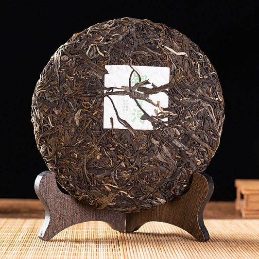 357g Yiwu Tongqing River Big Tree Puerh Tea Yunnan Raw Pu-erh Tea Cake Green Tea