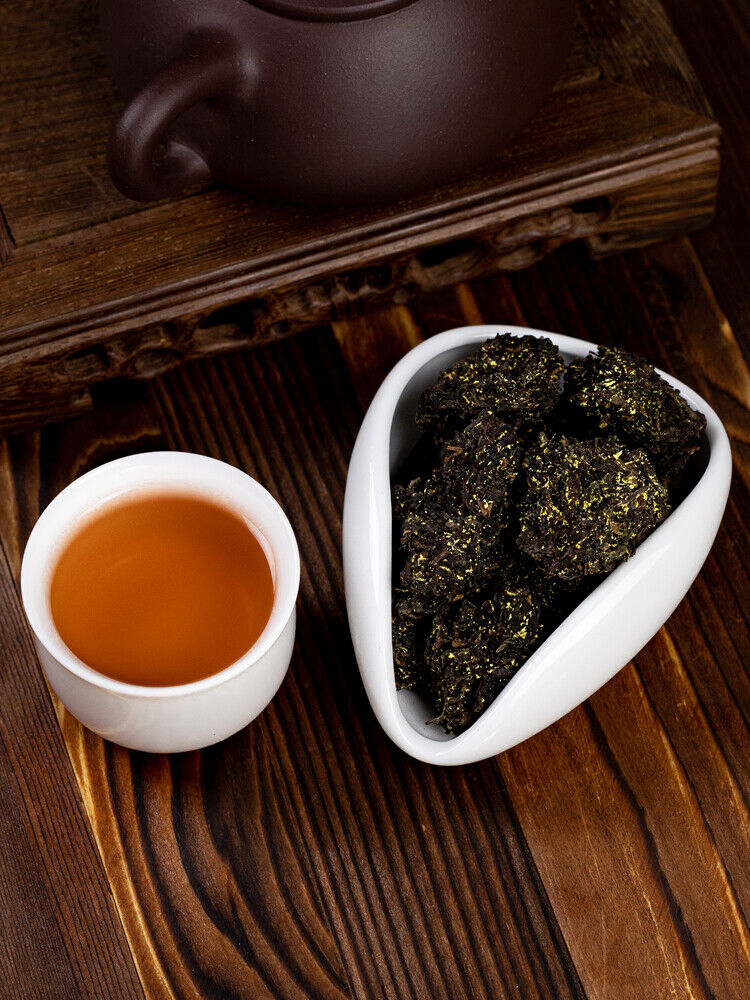 1000g Shanxi Black Tea Fu Tea Famous Chinese Tea 泾渭茯茶 陕西黑茶泾阳正宗金花伏茶砖 手筑金茯砖品鉴版