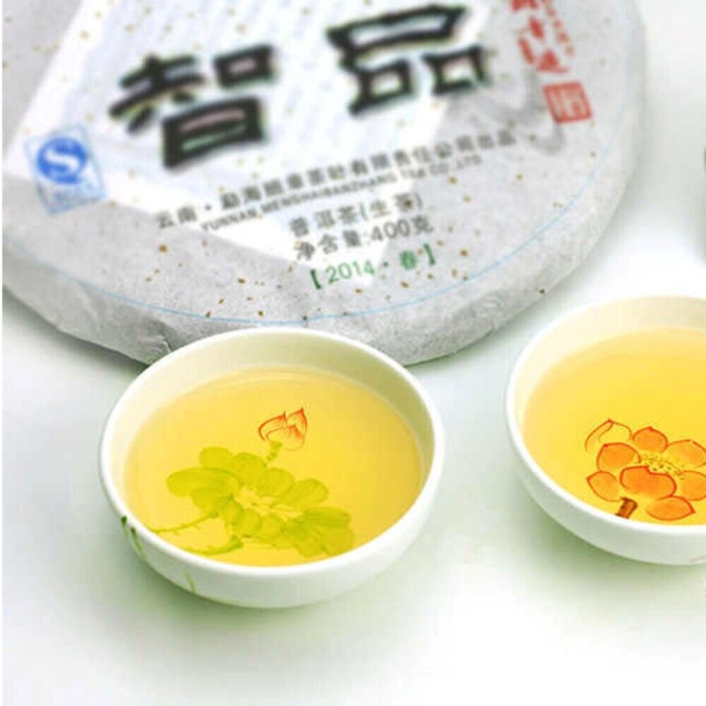 Pu 'er tea, 2014, Zhipin Wisdom, 400g, raw.