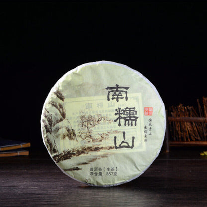 357g Yunnan Nannuoshan Big Tree Pu-Erh Green Lose Weight Tea Puerh Cha Tea Cake