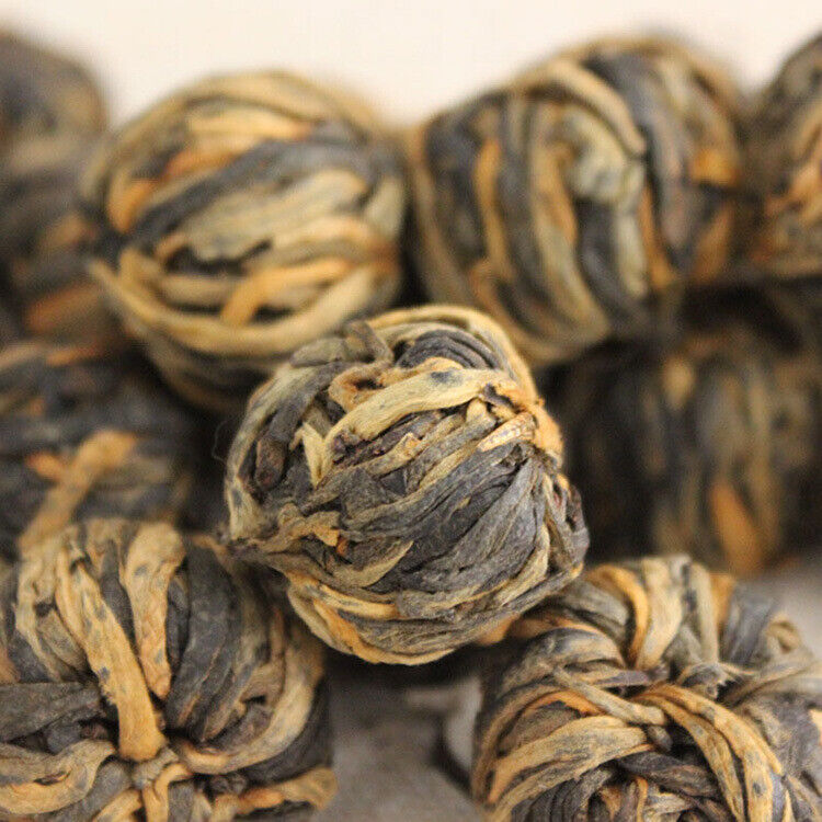 China Yunnan Dianhong Dragon Pearl Dian Hong Handmade Black Tea Gold Pearl 250g