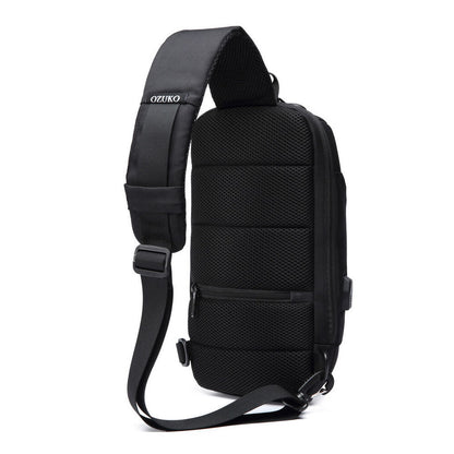 Comb. Lock Charging Port Water Resistant Chest Pack Sling Bag One Strap Backpack