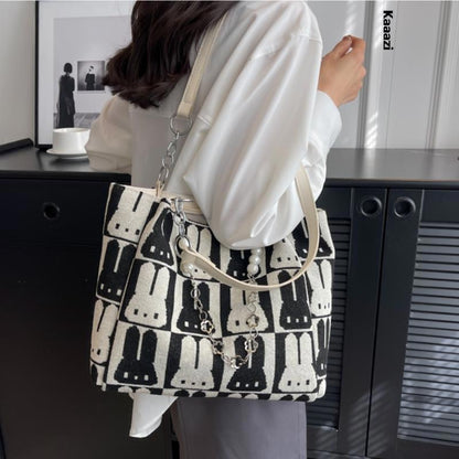 Handbag Chain Shoulder Bag Canvas Women's Work Tote Bag Casual