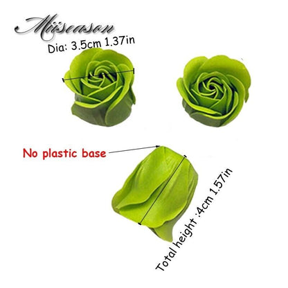 81Pcs Rose Box Flower Petal Scented Bath Soap Foot Body Bath Wedding Decoration