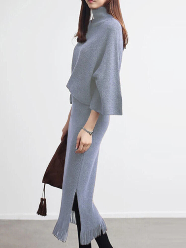 Two Piece Set Women Women's Sets Sweater Streetwear Women's Clothing Dress Sets