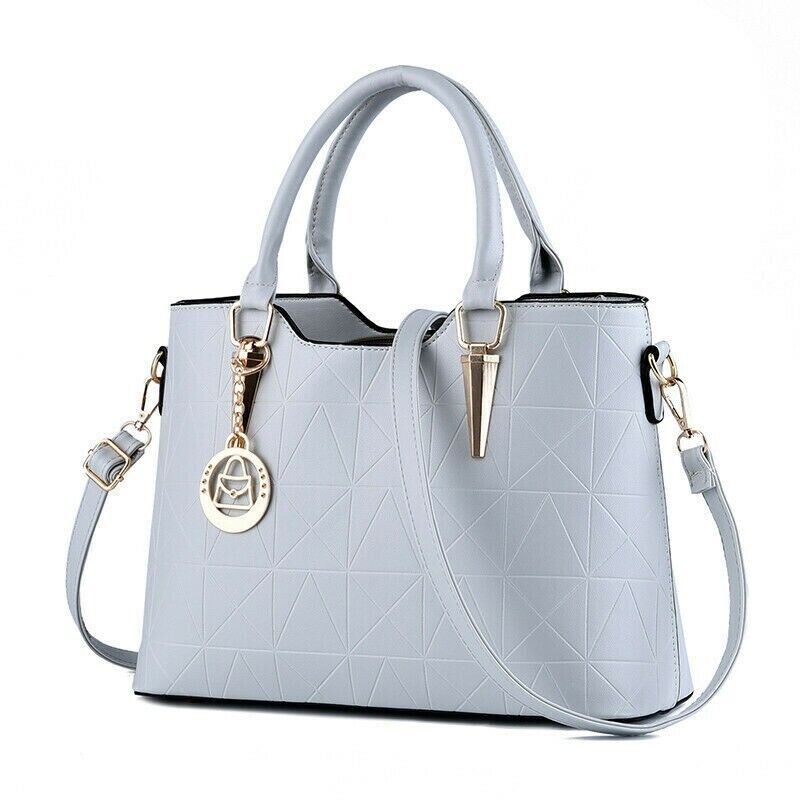 Women's Ladies Handbag PU Leather Tote Cross Body Shoulder Bag Purse Satchel Bag