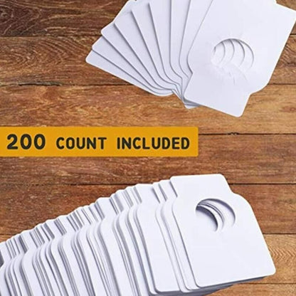 Wine Bottle Label 50 Pieces Coated Paper Blank Double-Sided Bar Rack Cellar Tags