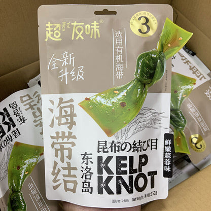 超友味新品有机海带结脆嫩酸辣海带丝organic Kelp Knot Crispy Hot & Sour Shredded Kelp 150g