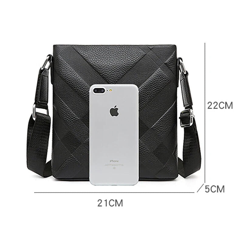 Man Messenger Business Shoulder Bags Cowhide Crossbody Male Men's Handbag
