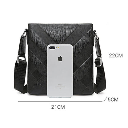 Man Messenger Business Shoulder Bags Cowhide Crossbody Male Men's Handbag