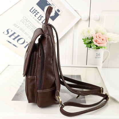 Convertible Faux Leather Small Mini Backpack Rucksack Sling bag Purse Cute Bag