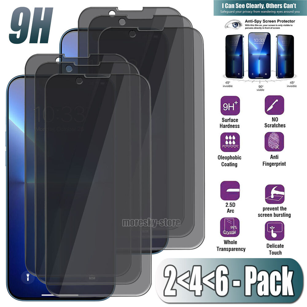 For iPhone 13 Pro/mini/Pro Max Privacy Tempered Glass Anti-Spy Screen Protector