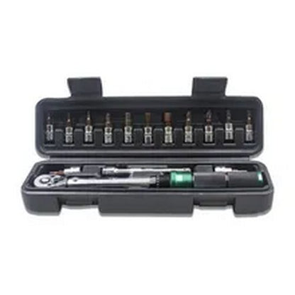15pcs Drive Click Torque Wrench 1/4inch Bicycle Wrench Maintenance Kit 2-24nm