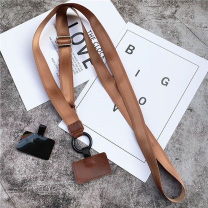 Phone Lanyard Universal Crossbody Patch Mobile Phone Adjustable Strap Nylon Rope